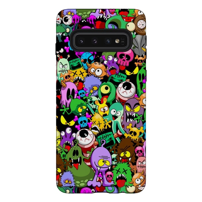 Galaxy S10 StrongFit Monsters Doodles Characters Saga by BluedarkArt