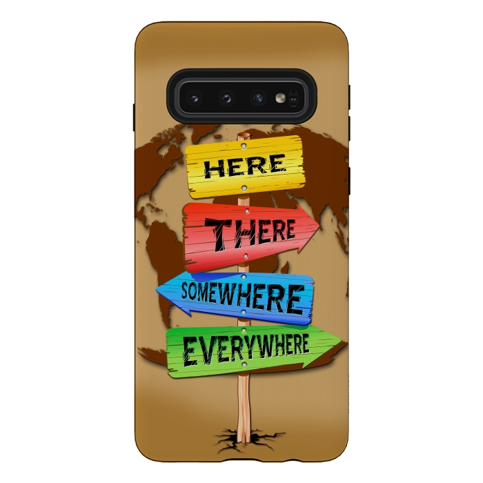 Galaxy S10 StrongFit Directions Panels Wanderlust by BluedarkArt