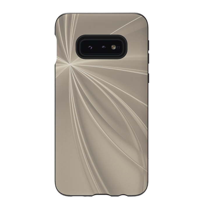 Galaxy S10e StrongFit Shining Rays In Soft Gold by Andrea Haase