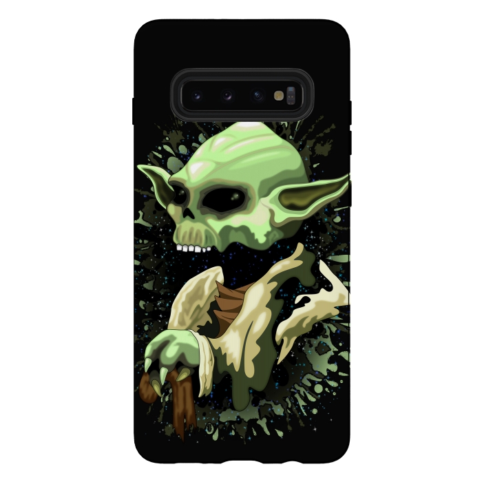 Galaxy S10 plus StrongFit Yoda Jedi Master Skull by BluedarkArt