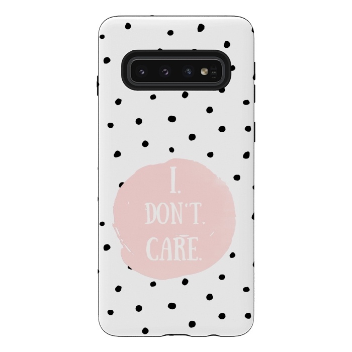 Galaxy S10 StrongFit I dont care on polka dots by  Utart
