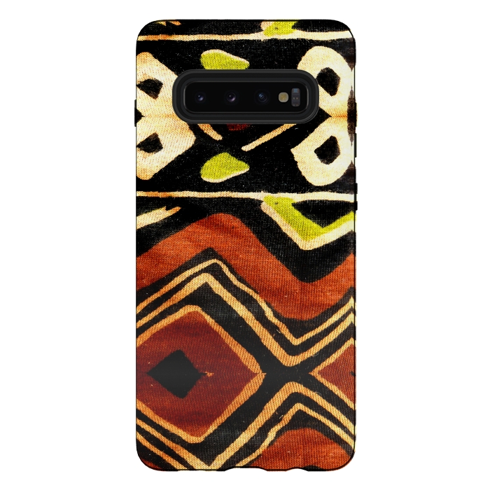 Galaxy S10 plus StrongFit Africa Design Fabric Texture by BluedarkArt