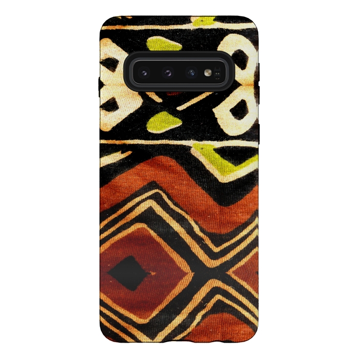 Galaxy S10 StrongFit Africa Design Fabric Texture by BluedarkArt