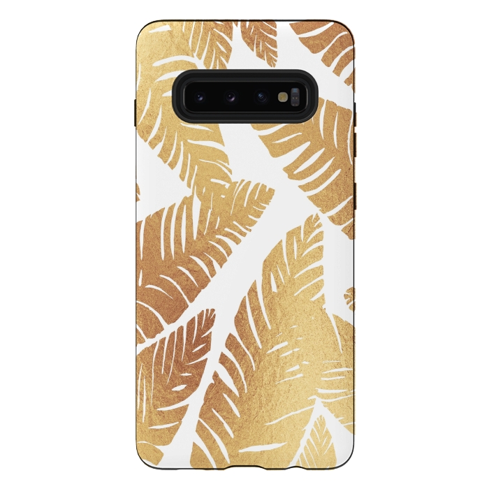 Galaxy S10 plus StrongFit Glam Leaves by ''CVogiatzi.