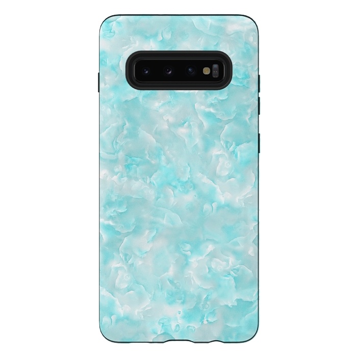 Galaxy S10 plus StrongFit Aqua White Mother of pearl by  Utart
