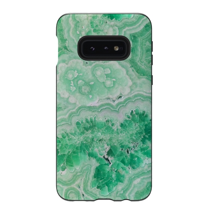 Galaxy S10e StrongFit Mint Green Agate by  Utart