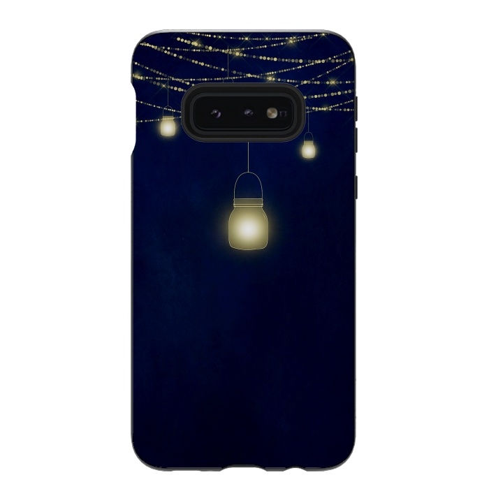 Galaxy S10e StrongFit Sparkling Light Jars at night by  Utart