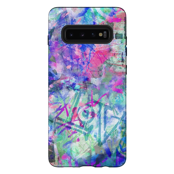 Galaxy S10 plus StrongFit Colorful Grafitti by Andrea Haase