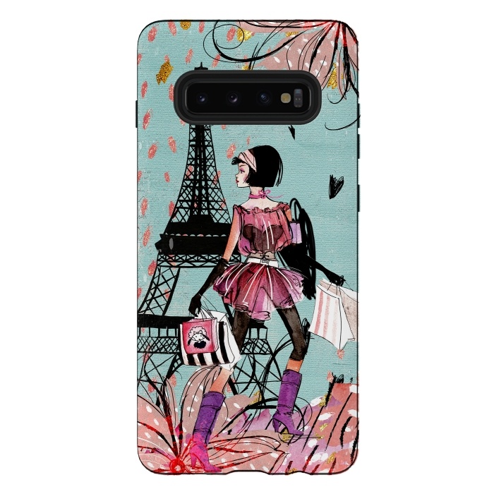 Galaxy S10 plus StrongFit Fashion Girl in Paris by  Utart