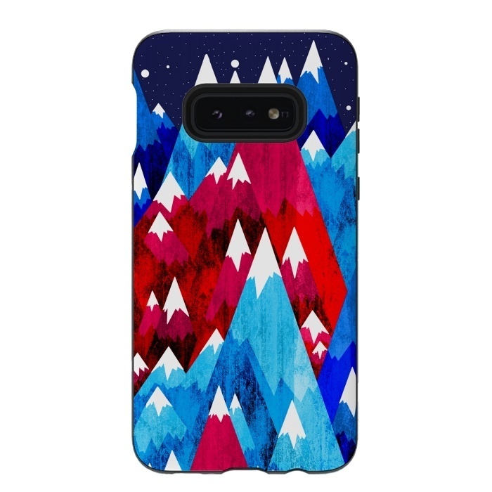 Galaxy S10e StrongFit Blue Peak Mountains by Steve Wade (Swade)