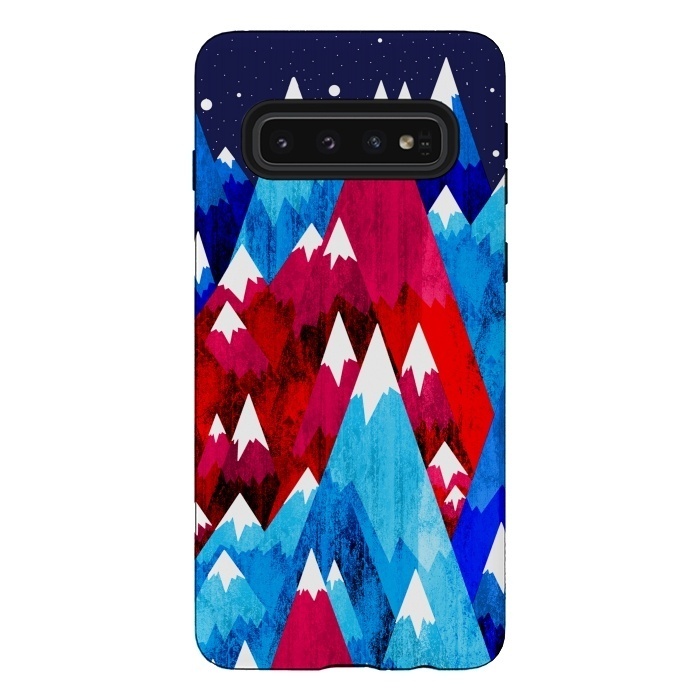 Galaxy S10 StrongFit Blue Peak Mountains by Steve Wade (Swade)