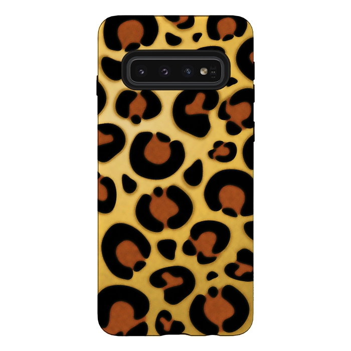 Galaxy S10 StrongFit Jaguar Leopard Fur Texture by BluedarkArt