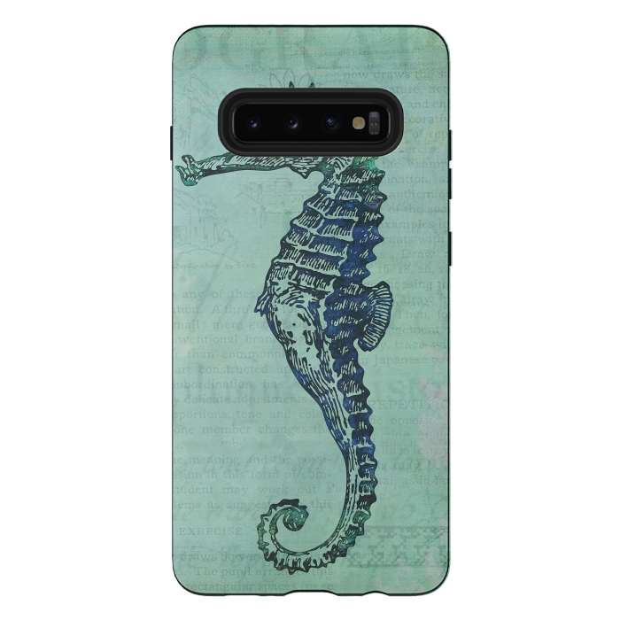 Galaxy S10 plus StrongFit Vintage Seahorse 2 by Andrea Haase