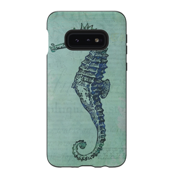 Galaxy S10e StrongFit Vintage Seahorse 2 by Andrea Haase
