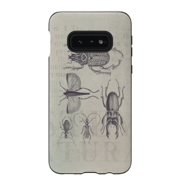Galaxy S10e StrongFit Vintage Beetles And Bugs by Andrea Haase