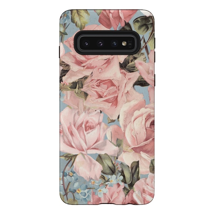 Galaxy S10 StrongFit Lovely Spring Flowers and Roses by  Utart