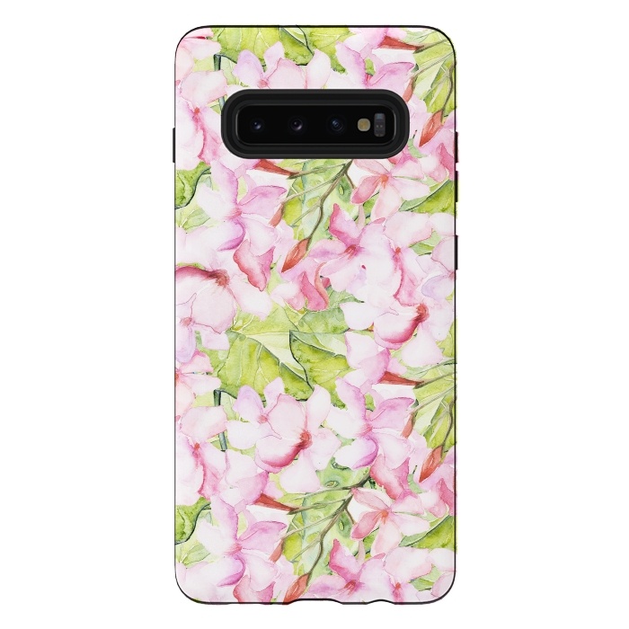 Galaxy S10 plus StrongFit Pink Oleander by  Utart