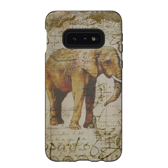 Galaxy S10e StrongFit African Elephant by Andrea Haase