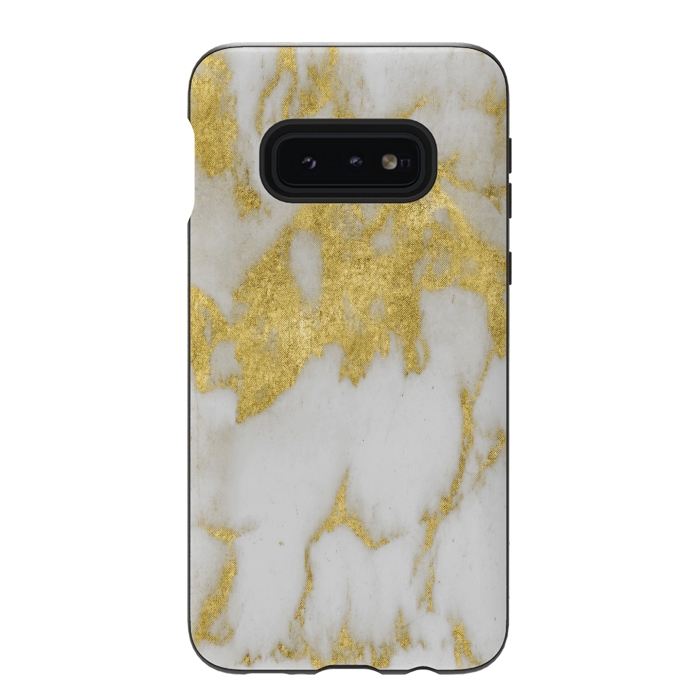 Galaxy S10e StrongFit Gold marble by haroulita