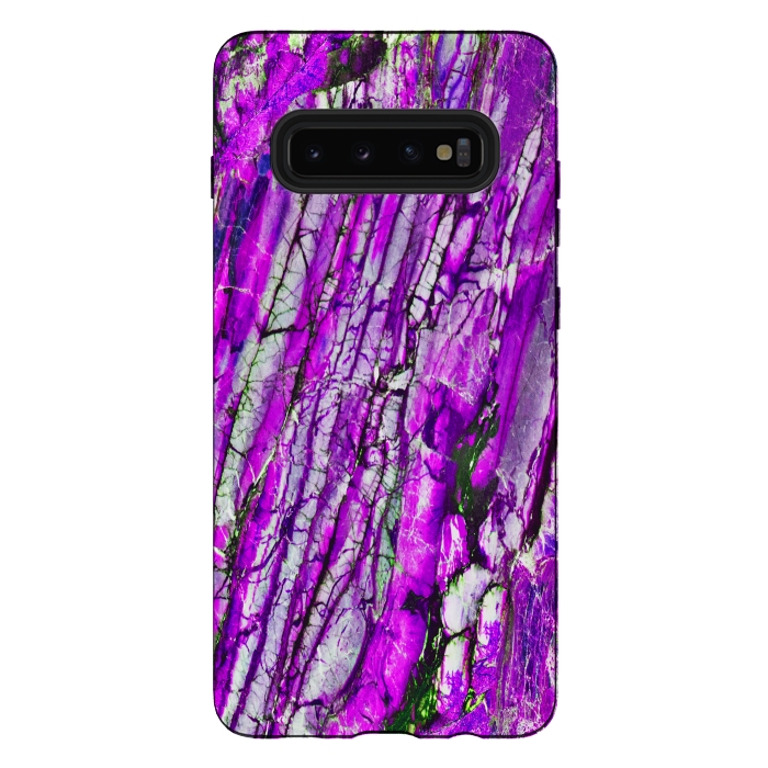 Galaxy S10 plus StrongFit ultra violet texture marble by haroulita