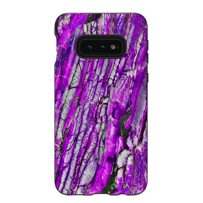 Galaxy S10e StrongFit ultra violet texture marble by haroulita