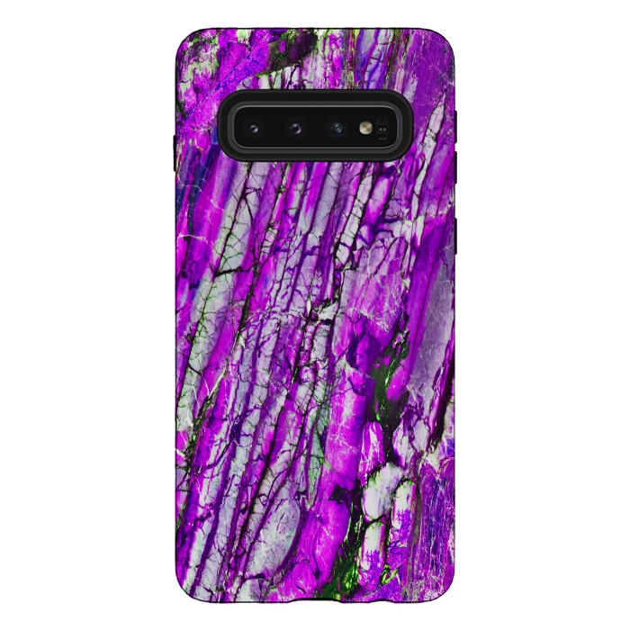 Galaxy S10 StrongFit ultra violet texture marble by haroulita