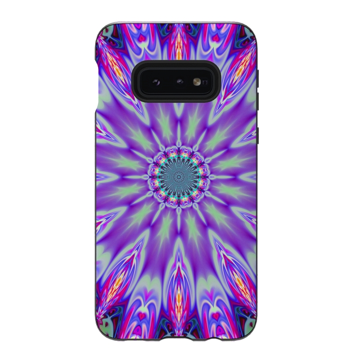 Galaxy S10e StrongFit ultra violet mandala by haroulita
