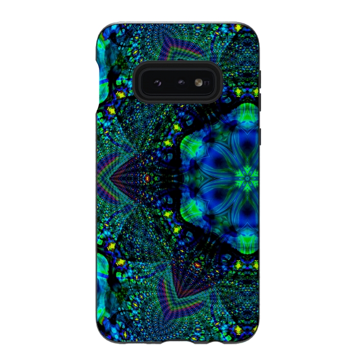 Galaxy S10e StrongFit Half kaleidoscope mandala by haroulita
