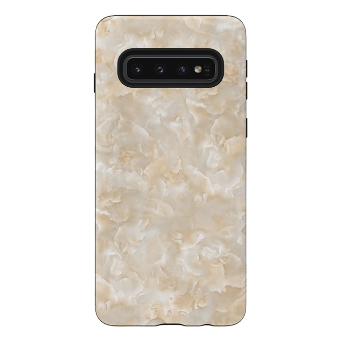 Galaxy S10 StrongFit Creme Mother of Pearl Texture by  Utart