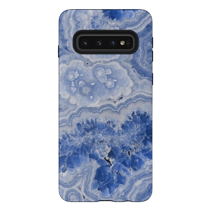 Galaxy S10 StrongFit Light Blue Chrystal Agate by  Utart