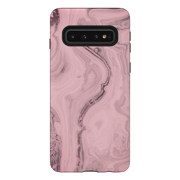 Galaxy S10 StrongFit Glamorous Marble Pink 2 by Andrea Haase