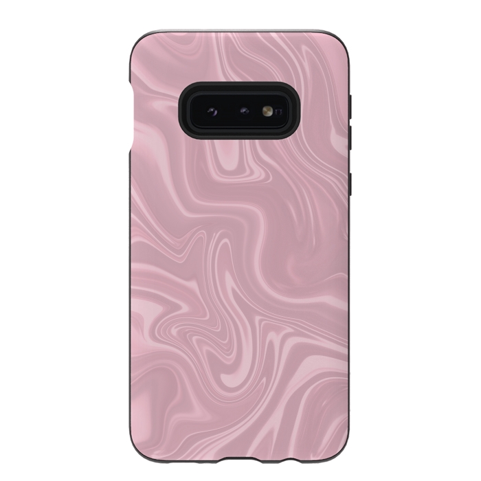 Galaxy S10e StrongFit Marbled Pink Paint 2 by Andrea Haase