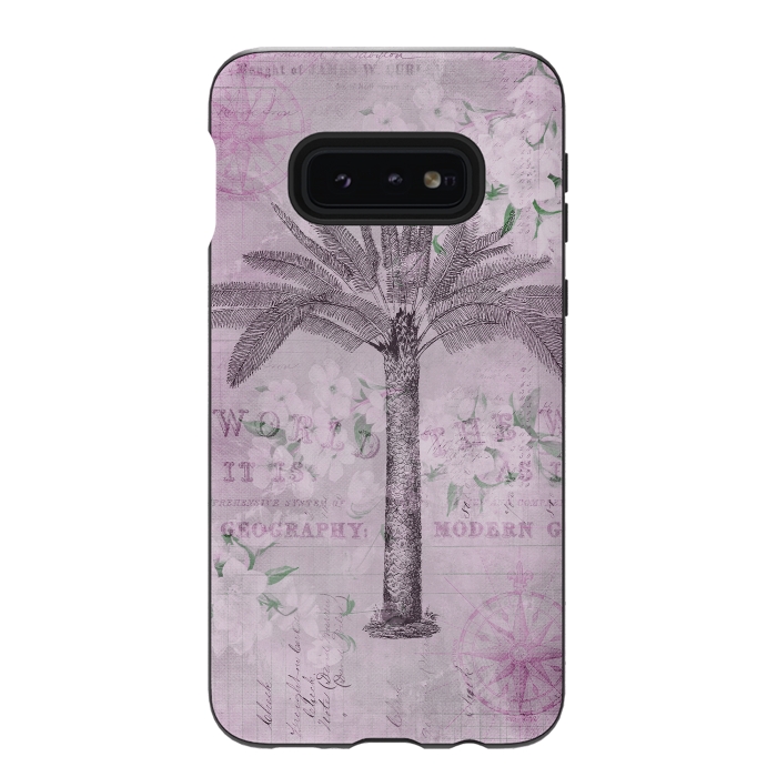 Galaxy S10e StrongFit Vintage Palm Tree Art by Andrea Haase