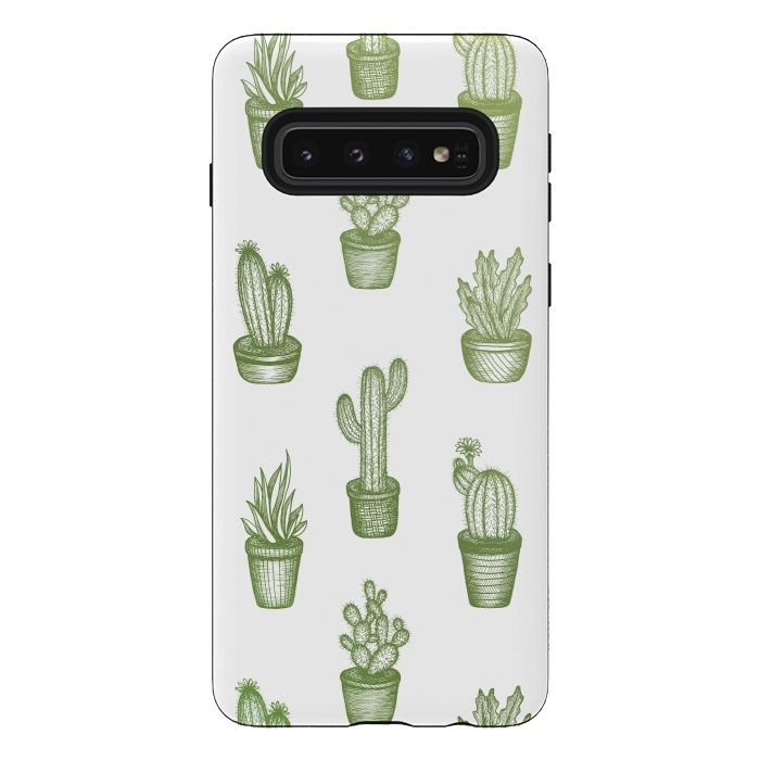 Galaxy S10 StrongFit Succulents by Barlena