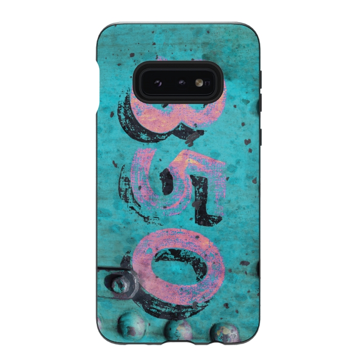 Galaxy S10e StrongFit Number 850 Spray Paint Grunge by Andrea Haase