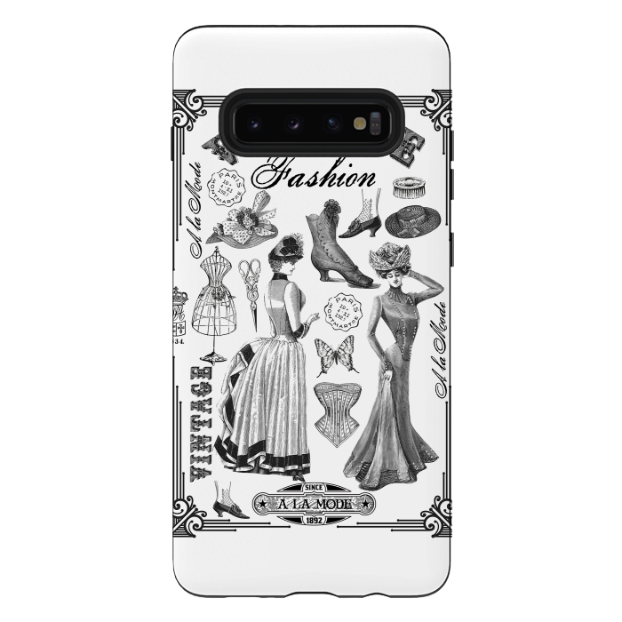 Galaxy S10 plus StrongFit Vintage Fashion Ladies by Andrea Haase