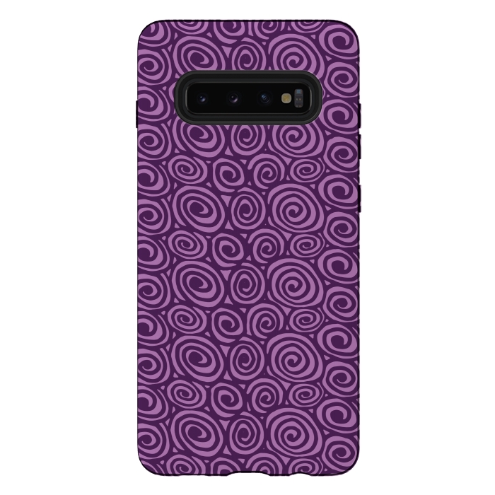 Galaxy S10 plus StrongFit Spiral pattern by Laura Nagel