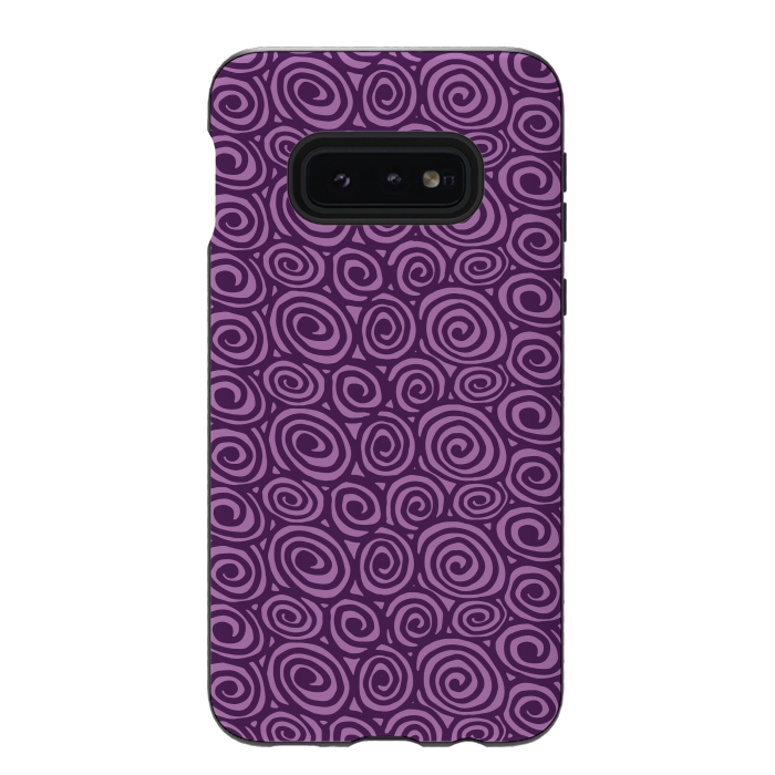 Galaxy S10e StrongFit Spiral pattern by Laura Nagel