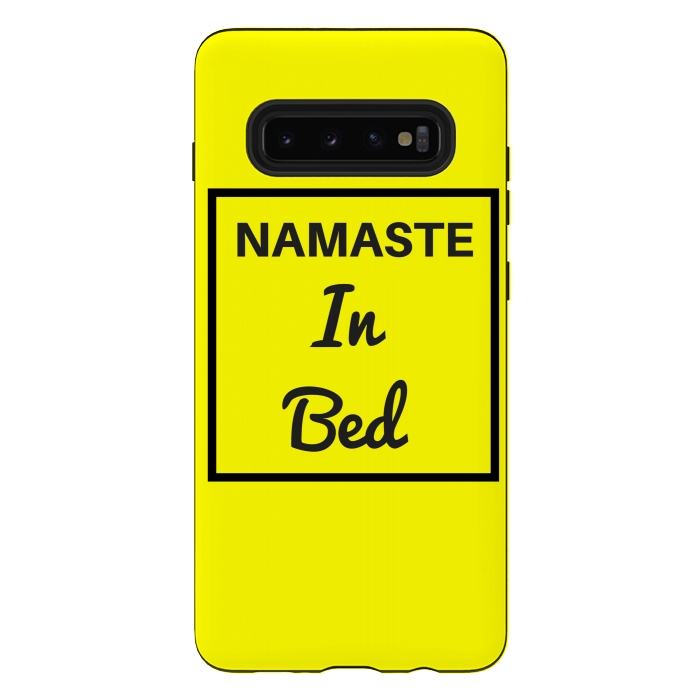 Galaxy S10 plus StrongFit namaste in bed by MALLIKA