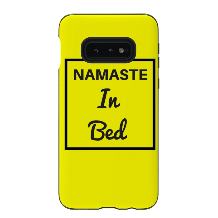 Galaxy S10e StrongFit namaste in bed by MALLIKA