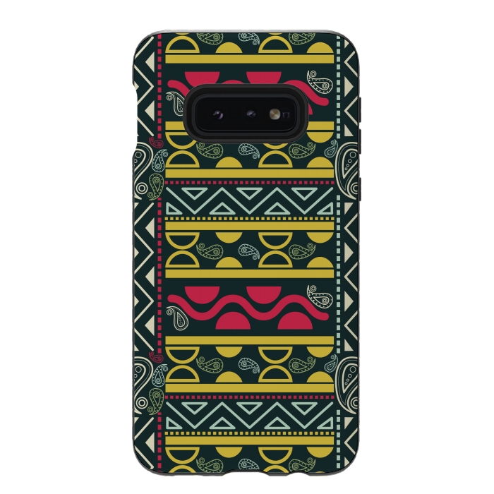 Galaxy S10e StrongFit colorful aztec  by TMSarts