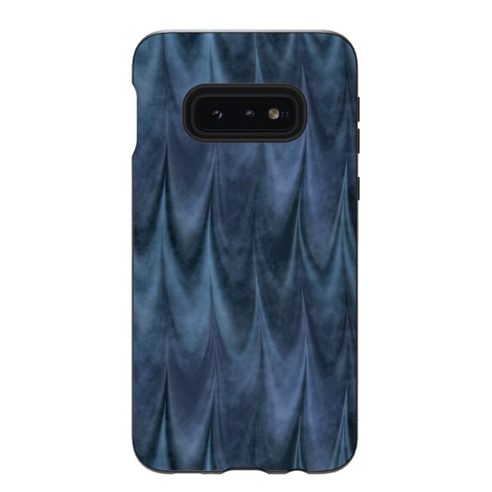 Galaxy S10e StrongFit Blue Wbstract Waves by Andrea Haase