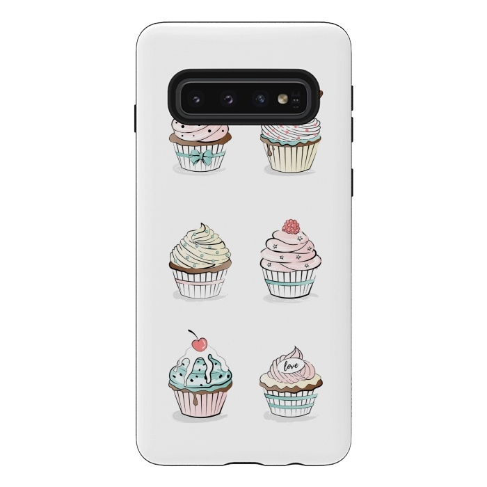 Galaxy S10 StrongFit Sweet Cupcakes by Martina
