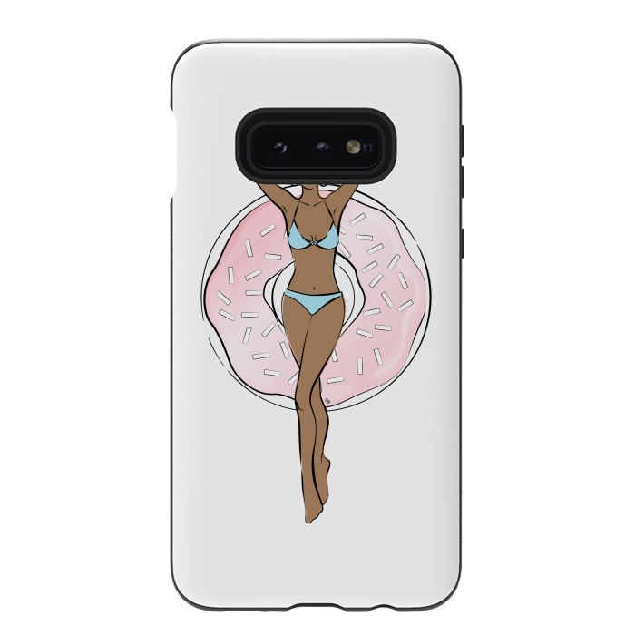 Galaxy S10e StrongFit Summer time relax Dark skin by Martina