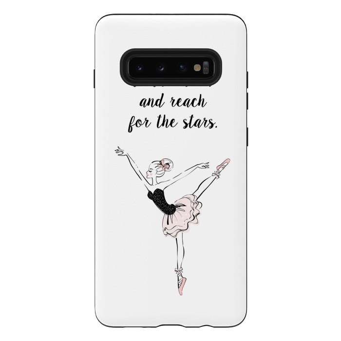 Galaxy S10 plus StrongFit Little Ballerina Dance Quote by Martina