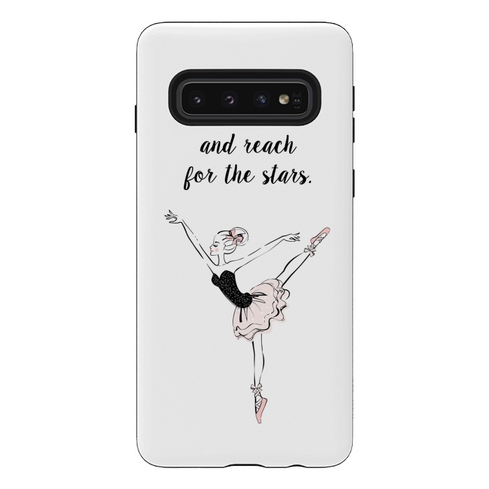 Galaxy S10 StrongFit Little Ballerina Dance Quote by Martina