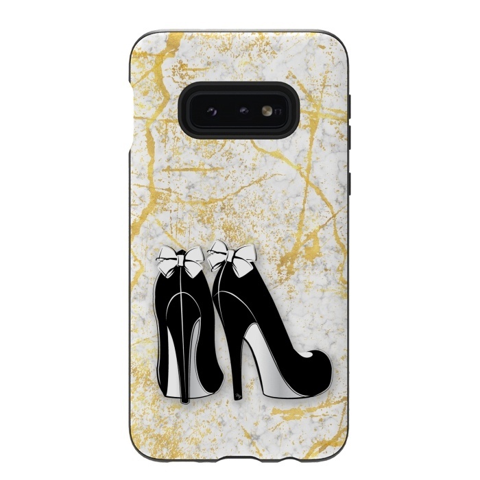 Galaxy S10e StrongFit Luxury Golden Marble Heels by Martina