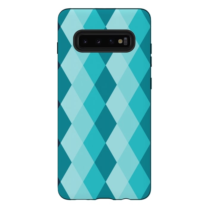 Galaxy S10 plus StrongFit blue ceramic tiles by TMSarts