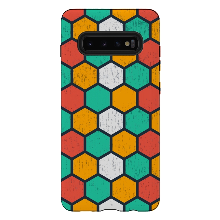 Galaxy S10 plus StrongFit hexagonal tiles by TMSarts