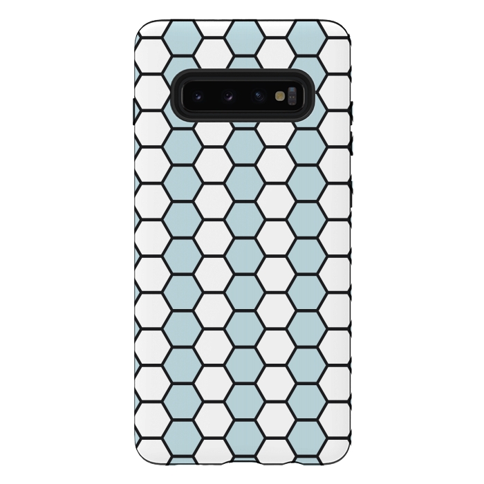 Galaxy S10 plus StrongFit Honeycomb Mosaic  by TMSarts
